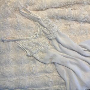 Vintage Women's White Slip Dress